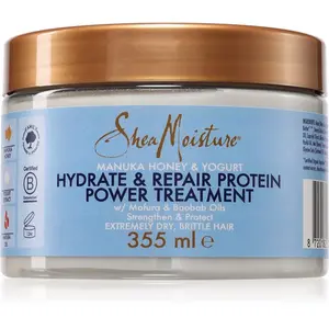 Shea Moisture Manuka Honey & Yogurt Masque hydratačná maska na vlasy s proteínmi 355 ml