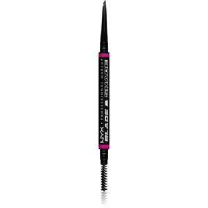 NYX Professional Makeup Blade & Shade ceruzka na obočie s kefkou odtieň Black 0.06 g