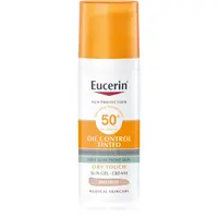 Eucerin Sun Oil Control Tinted krémový gél na opaľovanie SPF 50+ odtieň Medium 50 ml