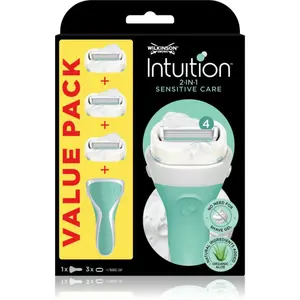 Wilkinson Sword Intuition 2 in 1 Sensitive Care holiaci strojček náhradné čepieľky 3 ks