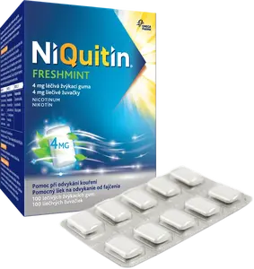 NIQUITIN Freshmint 4mg liečivé žuvačky 100 ks