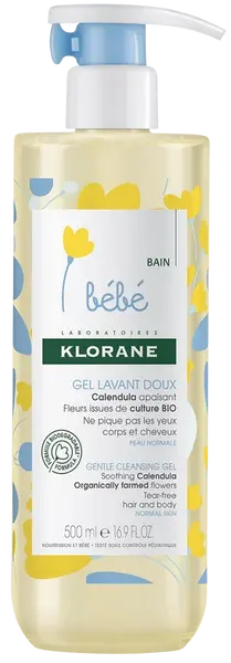KLORANE Bébé Jemný umývací gél, 500 ml
