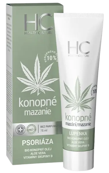 HEALTH CULTURE Konopné mazanie PSORIÁZA ung 75 ml
