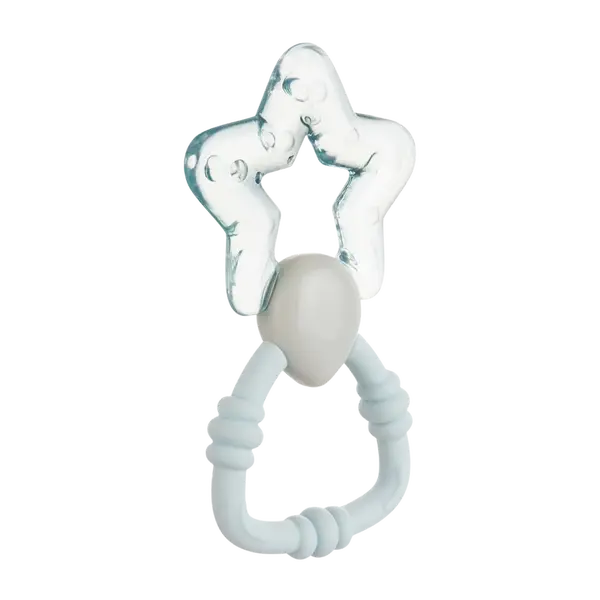 CANPOL BABIES Chladiaca hryzačka s hrkálkou kúzelná palička Modrá