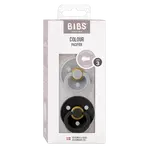 BIBS Colour Cumlíky z prírodného kaučuku - veľkosť 3, Cloud/Black 2 ks