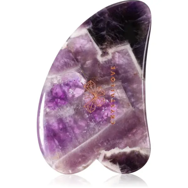 Crystallove Amethyst Gua Sha masážna pomôcka 1 ks