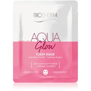 Biotherm Aqua Glow Flash Mask plátenná maska 31 g