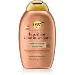 OGX Brazilian Keratin Smooth uhladzujúci kondicionér na lesk a hebkosť vlasov 385 ml