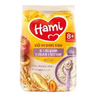 HAMI Kaša mliečna so 7 obilninami s jablkom a slivkami 210 g