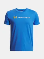 Boys' T-shirt Under Armour UA B LOGO WORDMARK SS-BLU - Boys