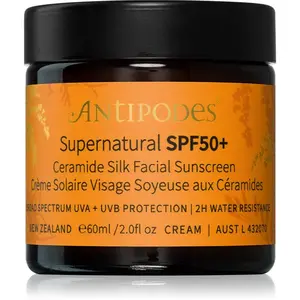 Antipodes Supernatural SPF50+ Ceramide Silk Facial Sunscreen ochranný pleťový krém s ceramidmi SPF 50+ 60 ml