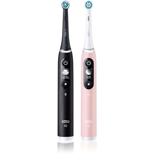 Oral-B iO6 elektrická zubná kefka DUO Black & Pink Sand 2 ks