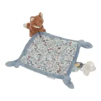 Little Dutch Forest Friends Cuddle Cloth uspávačik so sponou 0 m+ Blue 1 ks