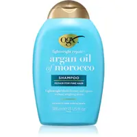 OGX Argan Oil Of Morocco Lightweight Shampoo šampón pre hydratáciu a lesk 385 ml