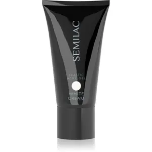 Semilac Acrylgel Elastic White Cream akrylátový gél na nechty odtieň White 30 g