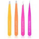 Brushworks Combination Tweezer Set sada pinziet na obočie typ Brights 4 ks