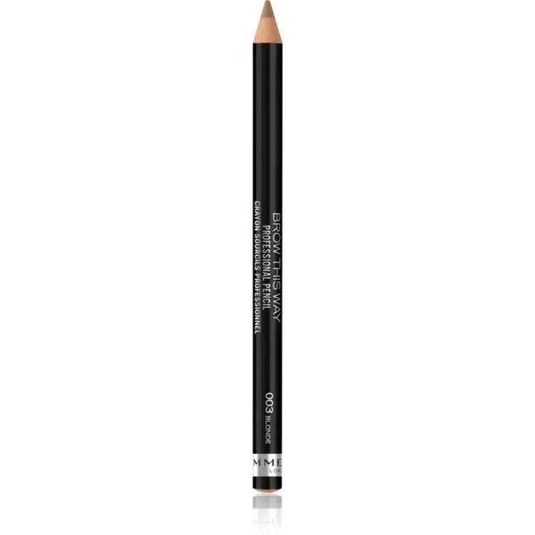 Rimmel Brow This Way ceruzka na obočie s kefkou odtieň 003 Blonde 1,4 g
