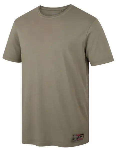 Husky  Tee Base M dark khaki, XL Pánske bavlnené tričko