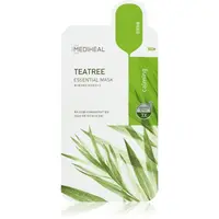MEDIHEAL Essential Mask Teatree upokojujúca plátienková maska proti akné 24 ml