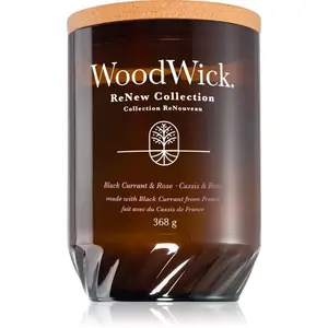 Woodwick Renew Black Currant & Rose vonná sviečka 368 g