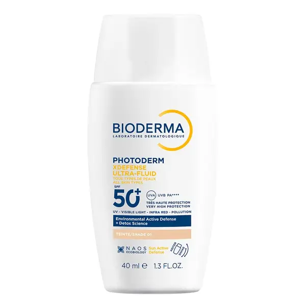 BIODERMA Photoderm XDefense tónovaná ultrafluidná ochrana SPF 50+ veľmi svetlá 40 ml