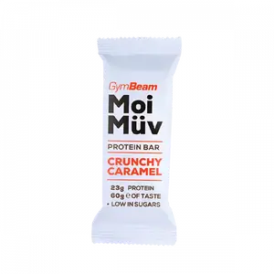 GYMBEAM Proteínová tyčinka MoiMüv crunchy caramel 60 g