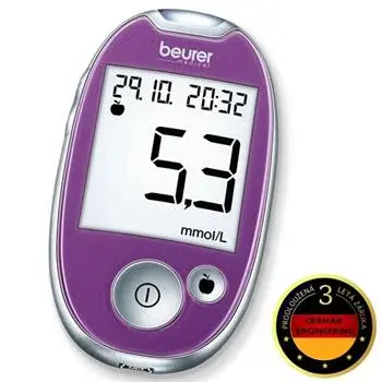 BEURER Glukometr  GL 44 fialova
