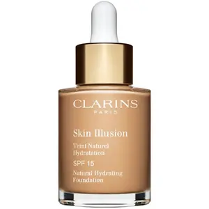 Clarins Skin Illusion Natural Hydrating Foundation rozjasňujúci hydratačný make-up SPF 15 odtieň 110N Honey 30 ml