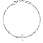 Morellato Moderný oceľový náramok s krížikom passion SAUN15