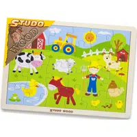 Studo Wood Puzzle Farma 24 dielikov