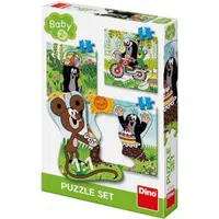 Dino Puzzle baby set Krtko na lúke 12 dielikov