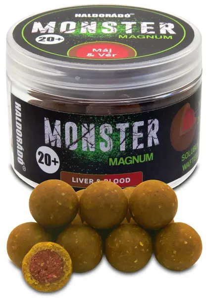 Haldorádó plávajúce boilie pop-up boilies monster magnum 80 g 20 mm - krvavá pečeň