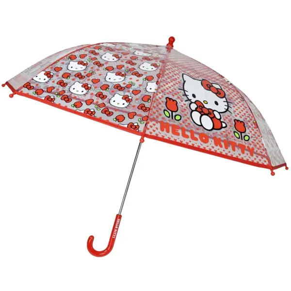 Hello Kitty automatický dáždnik 48 cm červený
