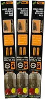 Fox nádväzce edges wide gape beaked pva bag rigs 2 ks-veľkosť háčika 8 nosnosť 9,1 kg