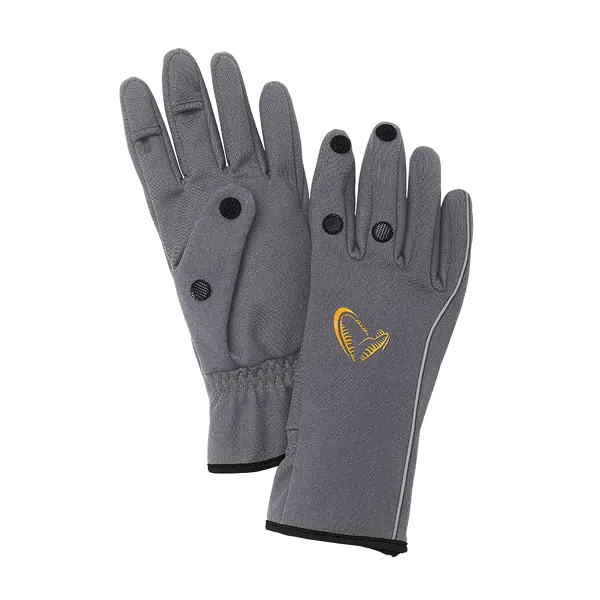 Savage gear rukavice softshell glove grey - xl