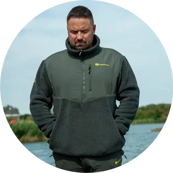 Ridgemonkey bunda apearel thermapro sherpa fleece green - xl