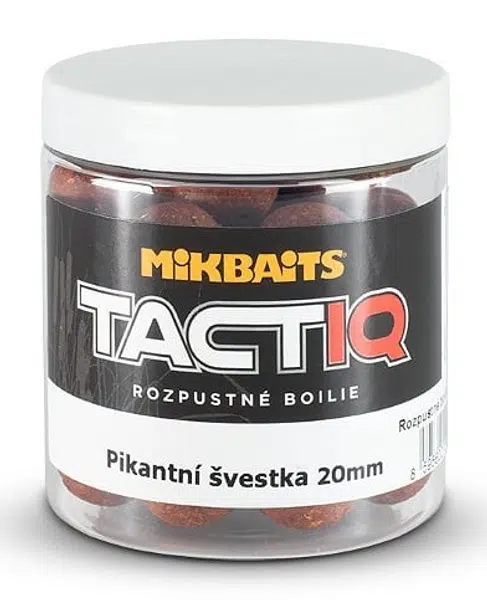Mikbaits rozpustné boilies tactiq pikantná slivka 250 ml - 20 mm