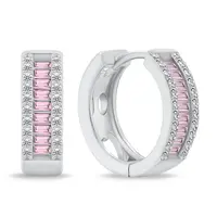 Brilio Silver Trblietavé strieborné kruhy so zirkónmi EA475WP