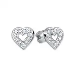 Soliter Strieborné náušnice Srdce 438 001 00614 04