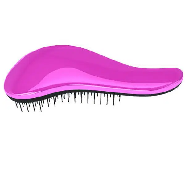 Dtangler Kefa na vlasy s rukoväťou Metalic Pink