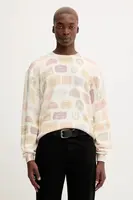 Bavlněný svetr Guess Originals pánský, béžová barva, M5BR00 Z3P41