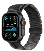 APPLE Watch Ultra 2 (2024) 49mm Čierny titán s titánovým milánskym ťahom čierny M