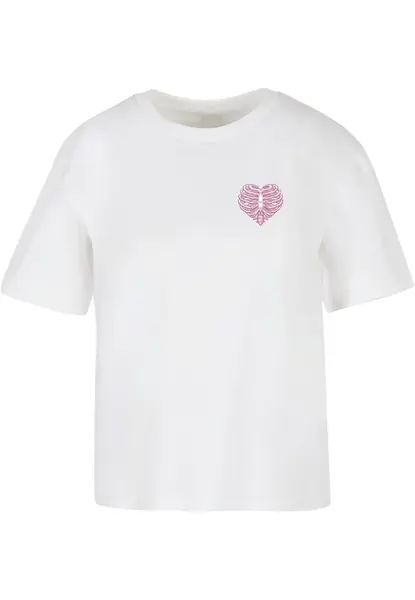 Women's T-shirt Heart Cage - white