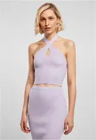 Women's ribbed neck warmer Top lilac