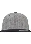 Melange Solid Snapback Black Melange/Black