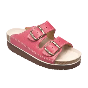 SANTÉ Dámské pantofle N/25/C30/H/K/CP ČERVENÁ v.38