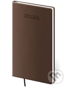 Kapesní diář 2026 Soft hnědý
