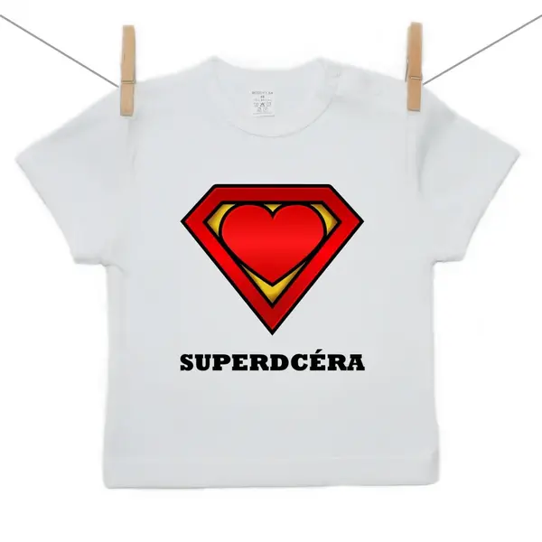 Boodyy Tričko s krátkym rukávom SuperDcéra 122 (6-7 rokov)