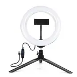PULUZ Tripod stolné kruhové LED svetlo 7.9'', čierne