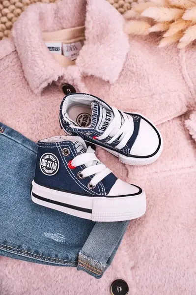 BIG STAR SHOES Dětské Tenisky Vysoké Se Zipem BIG STAR
